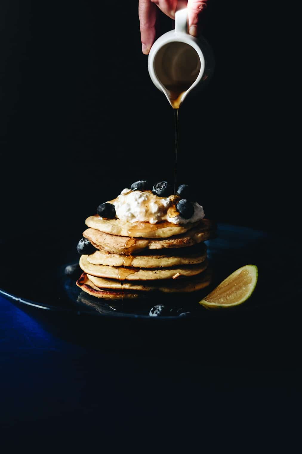 Fluffy Benna Ricotta and lemon pancakes